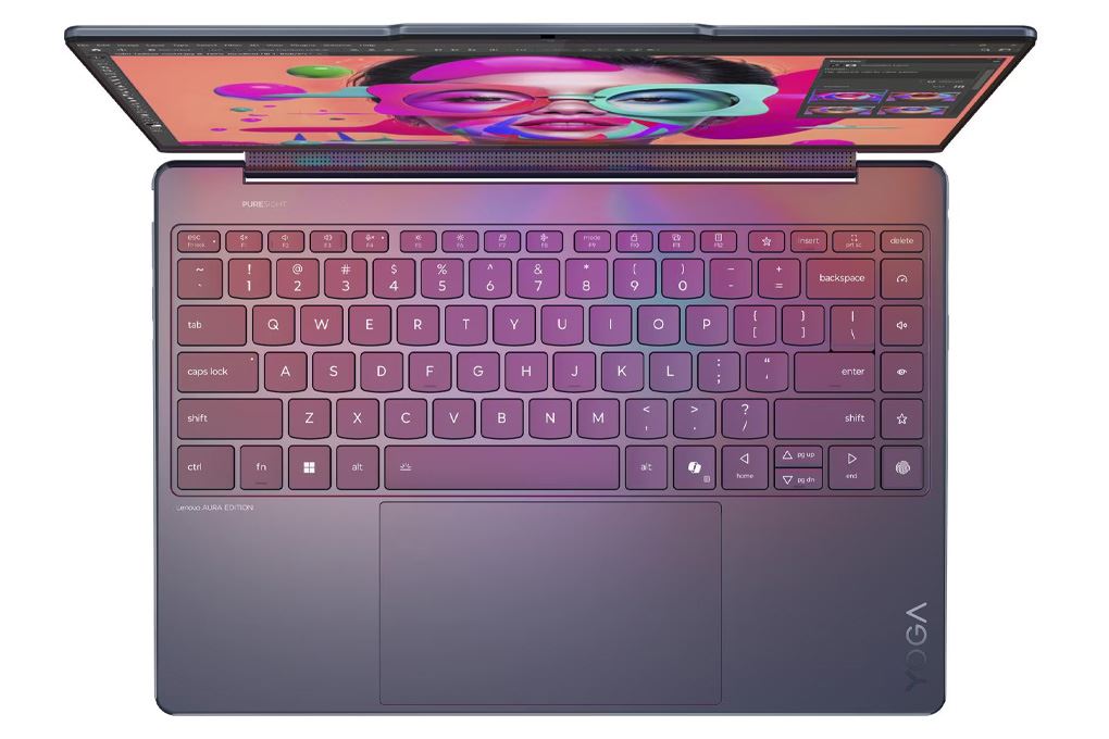 Laptop Lenovo Yoga 9 2n1 OLED 14ILL10 - 83LC002LVN (Ultra 7 258V, 32GB, 1TB, WQUXGA OLED, Cảm ứng, OfficeH24+365, Win11) - 4