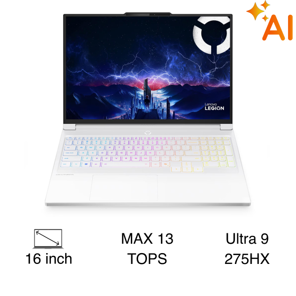 Laptop Lenovo Gaming Legion 7 16IAX10 - 83KY001VVN (Ultra 9 275HX, 32GB, 1TB, RTX 5070 8GB, WQXGA OLED 240Hz, OfficeH24, Win11)