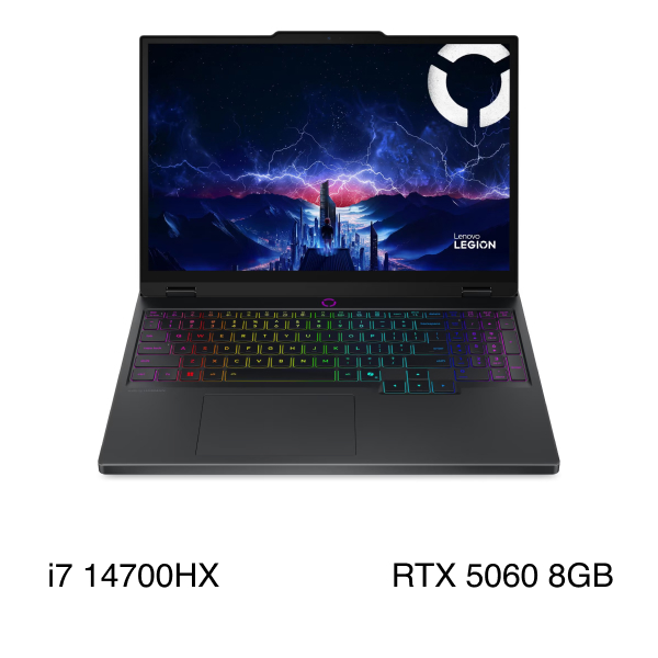 Laptop Lenovo Gaming Legion 5 15IRX10 - 83LY00HWVN (i7 14700HX, 16GB, 512GB, RTX 5060 8GB, WQXGA OLED 165Hz, OfficeH24, Win11)