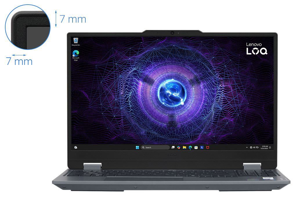 Laptop Lenovo Gaming LOQ 15IRX9 - 83DV01ANVN (i5 13450HX, 16GB, 1TB, RTX 3050 6GB, Full HD 144Hz, Win11) Màu Xám