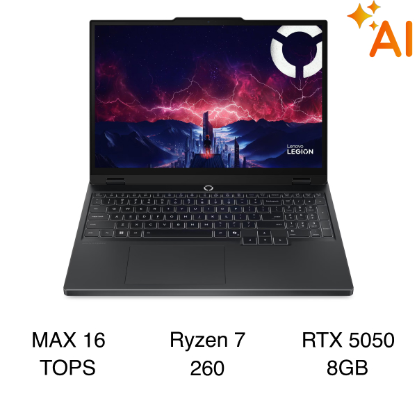 Laptop Lenovo Gaming Legion 5 15AHP10 - 83M0002YVN (R7 260, 16GB, 512GB, RTX 5050 8GB, WQXGA OLED 165Hz, Win11)