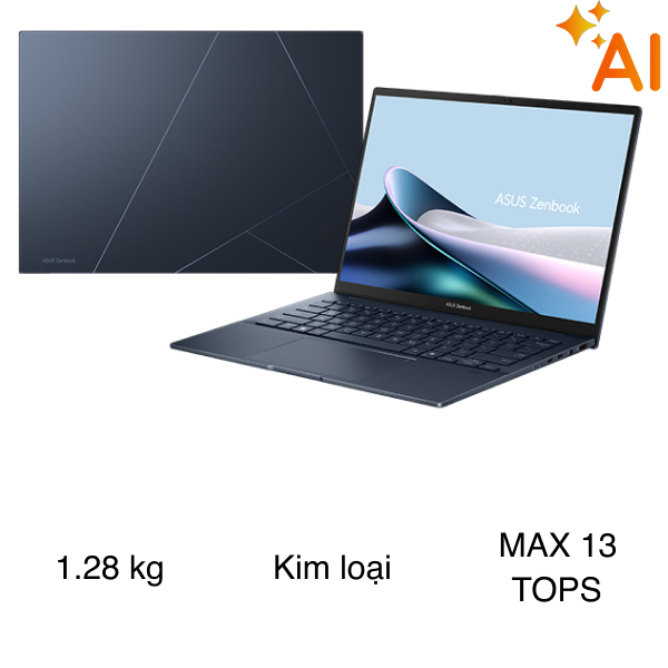 Laptop Asus Zenbook UX3405CA - PZ188WS (Ultra 7 255H, 32GB, 1TB, 3K OLED 120Hz, OfficeH24 365, Win11)