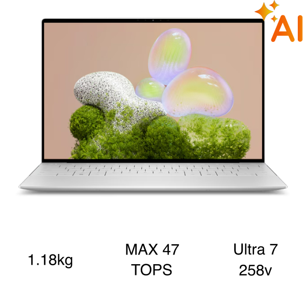 Laptop Dell XPS 13 9350 - PP9H1 (Ultra 7 258V, 32GB, 1TB, QHD , Cảm ứng, OfficeH24 365, Win11)
