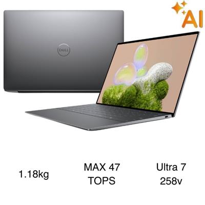 Laptop Dell XPS 13 9350 - PP9H1 (Ultra 7 258V, 32GB, 1TB, 2.5K+ 120Hz, Cảm ứng, OfficeH24+365, Win11)