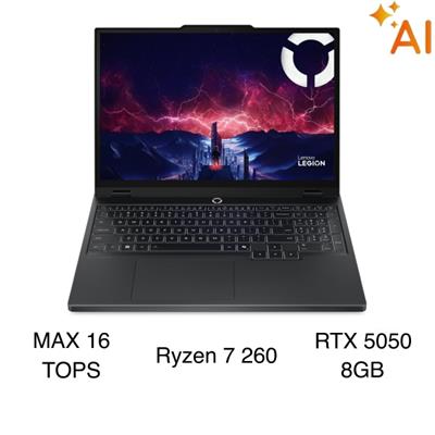 Laptop Lenovo Gaming Legion 5 15AHP10 - 83M0002XVN (R7 260, 24GB, 512GB, RTX 5050 8GB, WQXGA OLED 165Hz,OfficeH24, Win11)