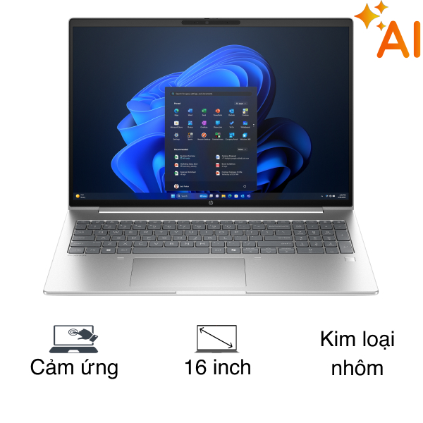 Laptop HP Probook 4 G1i 16 - BQ5E6PT (Ultra 7 255H, 16GB, 512GB, WUXGA, Cảm ứng, Win11)
