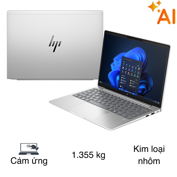 Laptop HP EliteBook 6 G1i 13 - BQ9Q3PT (Ultra 7 255U, 16GB, 512GB, WUXGA, Cảm ứng, Win11)