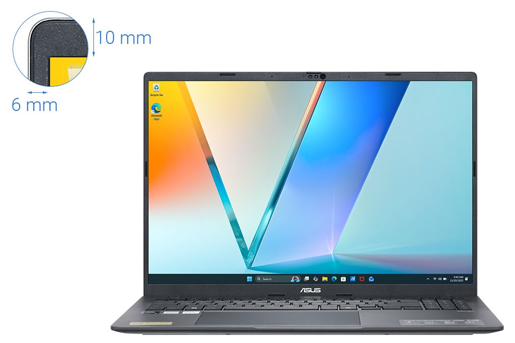 Laptop Asus Vivobook S16 S3607CA - SH082WS (Ultra 5 225H, 16GB, 512GB, Full HD OLED, OfficeH24+365, Win11) Màu Xám