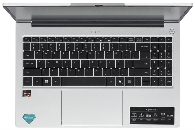 Laptop Acer Aspire Lite 15 AL15 42P R50R - NX.D34SV.004 (R5 7430U, 16GB, 512GB, Full HD, Win11) Màu Bạc