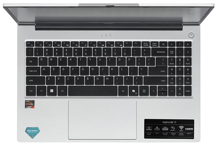 Laptop Acer Aspire Lite 15 AL15 42P R86Y - NX.D3QSV.003 (R7 7730U, 16GB, 512GB, Full HD, Win11) Màu Bạc