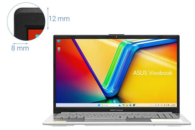 Laptop Asus Vivobook Go E1504FA - BQ1160W (R5 7520U, 16GB, 512GB, Full HD, Win11) Màu Bạc
