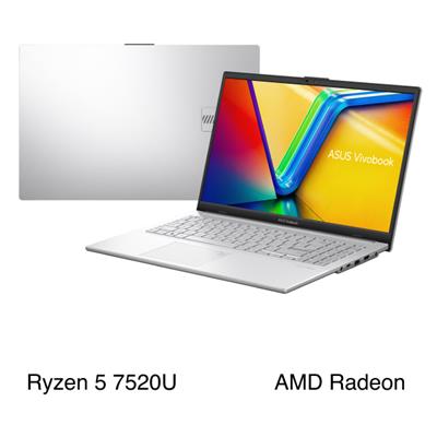 Laptop Asus Vivobook Go E1504FA - BQ1160W (R5 7520U, 16GB, 512GB, Full HD, Win11)