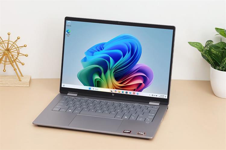 Laptop HP OmniBook X Flip 14 fk0092AU - BZ7P5PA (R5 AI 340, 16GB, 512GB, WUXGA, Cảm ứng, OfficeH24, Win11) Màu Bạc