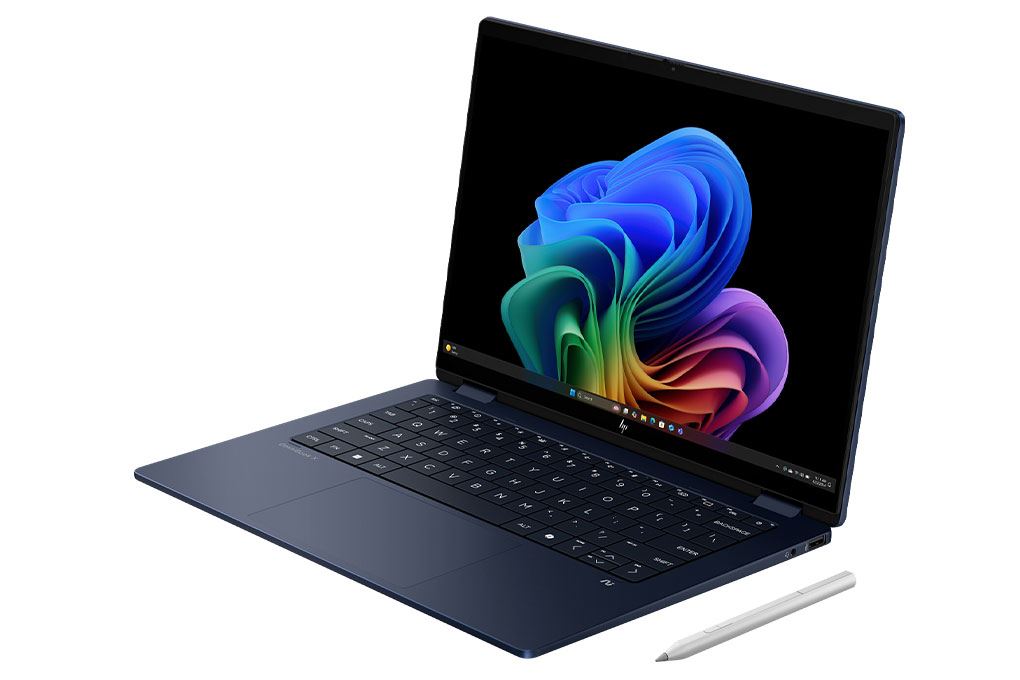 Laptop HP OmniBook X Flip 14 fm0076TU - BZ7P6PA (Ultra 7 258V, 32GB, 512GB, WUXGA, Cảm ứng, OfficeH24, Win11) Màu Xanh