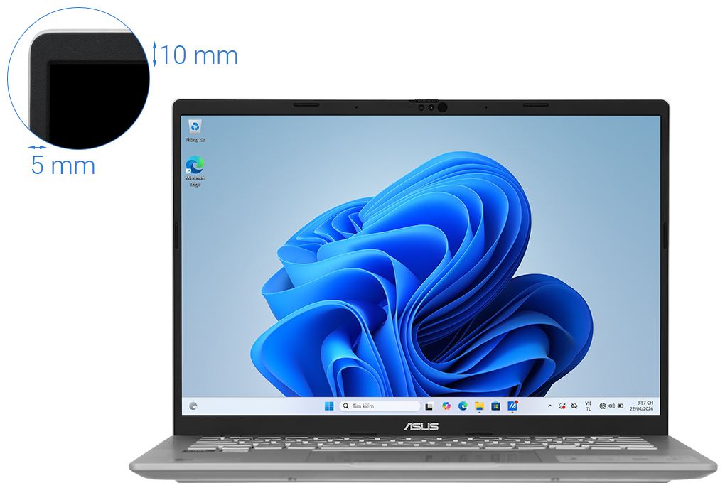 Laptop Asus Vivobook S14 S3407VA - LY146W (Core 5 210H, 16GB, 512GB, WUXGA, Win11) Màu Bạc