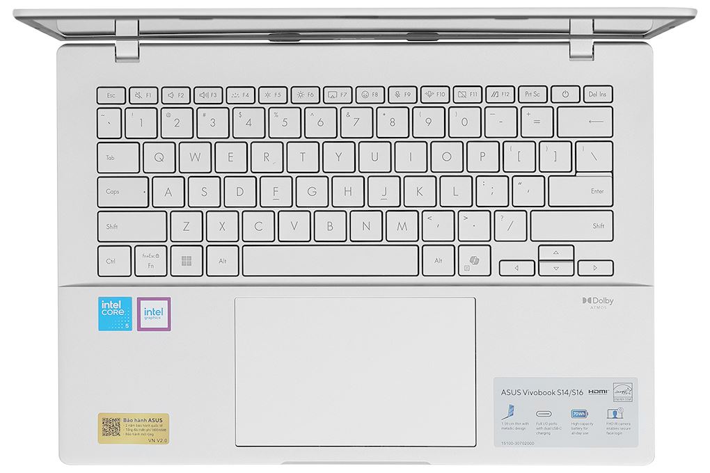 Laptop Asus Vivobook S14 S3407VA - LY146W (Core 5 210H, 16GB, 512GB, WUXGA, Win11) Màu Bạc