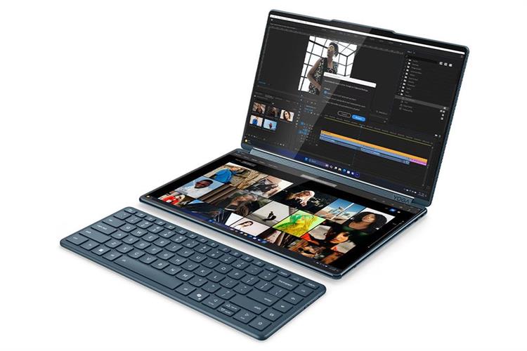 Laptop Lenovo Yoga Book 9 2in1 14IAH10 - 83KJ002UVN (Ultra 9 285H, 32GB, 1TB, 2.8K OLED 120Hz, Cảm ứng, OfficeH24+365, Win11) Màu Xanh Dương