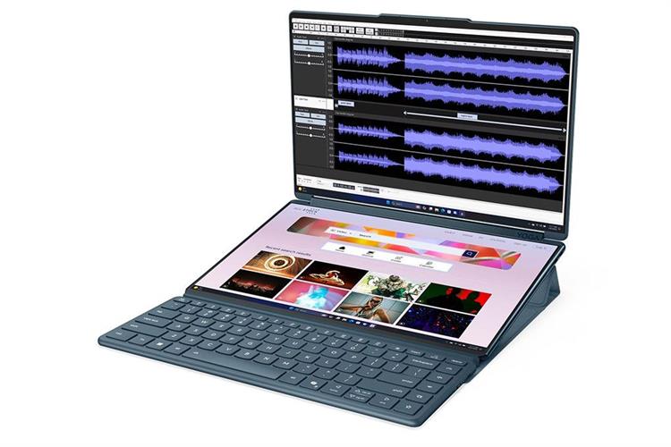 Laptop Lenovo Yoga Book 9 2in1 14IAH10 - 83KJ002UVN (Ultra 9 285H, 32GB, 1TB, 2.8K OLED 120Hz, Cảm ứng, OfficeH24+365, Win11) Màu Xanh Dương