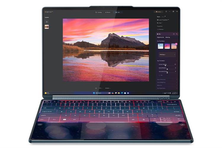 Laptop Lenovo Yoga Book 9 2in1 14IAH10 - 83KJ002UVN (Ultra 9 285H, 32GB, 1TB, 2.8K OLED 120Hz, Cảm ứng, OfficeH24+365, Win11) Màu Xanh Dương