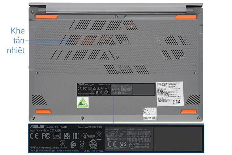 Laptop Asus Vivobook Go E1404FA - EB482W (R5 7520U, 16GB, 512GB, Full HD, Win11) Màu Bạc
