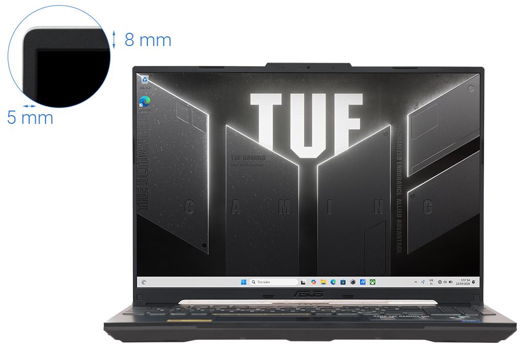 Laptop Asus TUF Gaming F16 FX607VJB - RL151W (Core 5 210H, 16GB, 512GB, RTX 3050 6GB, Full HD+, 144Hz, Win11) Màu Xám