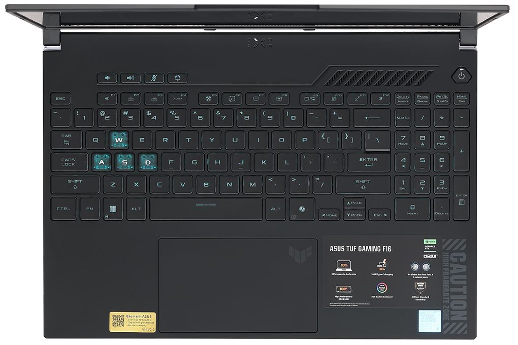 Laptop Asus TUF Gaming F16 FX607VJB - RL151W (Core 5 210H, 16GB, 512GB, RTX 3050 6GB, Full HD+, 144Hz, Win11) Màu Xám