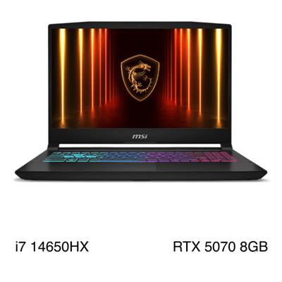 Laptop MSI Gaming Katana 15 HX B14WGK - 023VN (i7 14650HX, 16GB, 1TB, RTX 5070 8GB, QHD, 165Hz, Win11)
