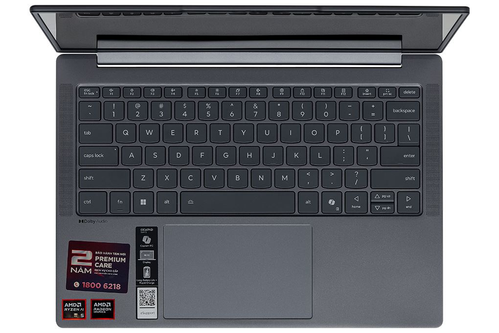 Laptop Lenovo Ideapad Slim 5 OLED 14AKP10 - 83HX00B2VN (R5 330, 16GB, 1TB, WUXGA, Win11) Màu Xám