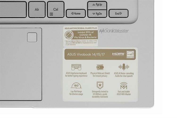 Laptop Asus Vivobook 14 X1404VA - EB260W (Core 5 120U, 16GB, 512GB, Full HD, Win11) Màu Bạc