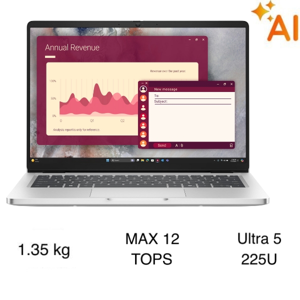 Dell Pro 14 PC14250 Ultra 5 225U (PC14250-225U-16512WH)