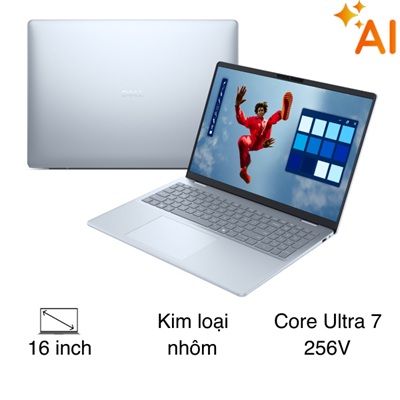 Laptop Dell 16 Plus DB16250 - X65NW7 (Ultra 7 256V, 16GB, 1TB, QHD+ 120Hz, OfficeH24+365, Win11)