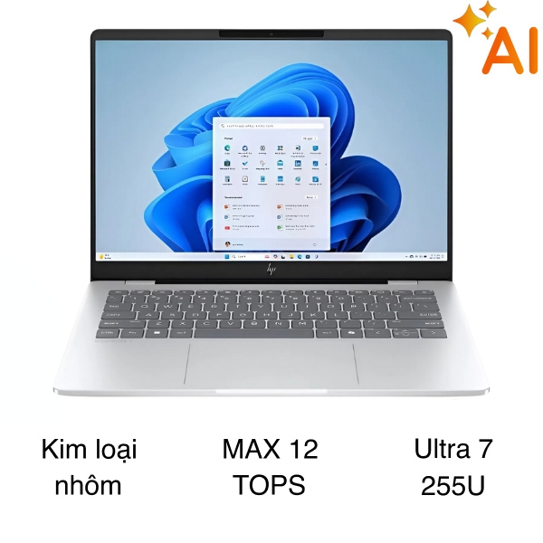 Laptop HP OmniBook 7 14 fr0027TU - C1MN1PA (Ultra 7 255U, 16GB, 512GB, 2K, OfficeH24 365, Win11)