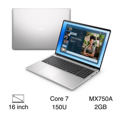 Laptop Dell 16 DC16251 - DC6C7557W1 (Core 7 150U, 16GB, 1TB, Full HD+, OfficeH24+365, Win11)