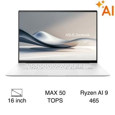 Laptop Asus Zenbook S 16 UM5606GA - SS384WS (R9 AI 465, 32GB, 1TB, 3K OLED 120Hz, OfficeH24+365, Win11)