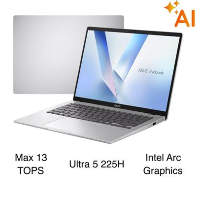 Laptop Asus Vivobook 14 X1407CA - LY008W (Ultra 5 225H, 16GB, 512GB, WUXGA, Win11)