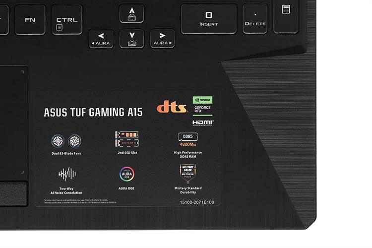 Laptop Asus TUF Gaming FA506NCQ - HN005W (R7 170, 16GB, 512GB, RTX 3050 4GB, Full HD 144Hz, Win11) Màu Đen