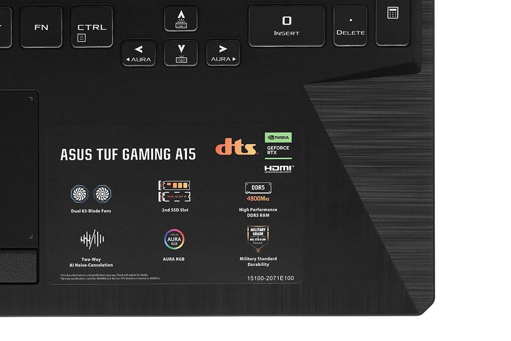 Asus TUF Gaming FA506NCQ - HN005W (R7 170, 16GB, 512GB, RTX 3050 4GB, Full HD 144Hz, Win11) - 10