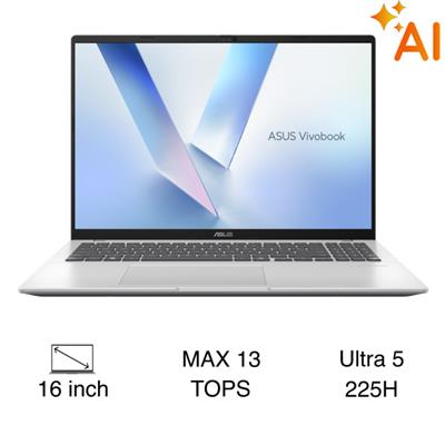 Laptop Asus VivoBook 16 X1607CA - MB980W (Ultra 5 225H, 16GB, 512GB, WUXGA, Win11)