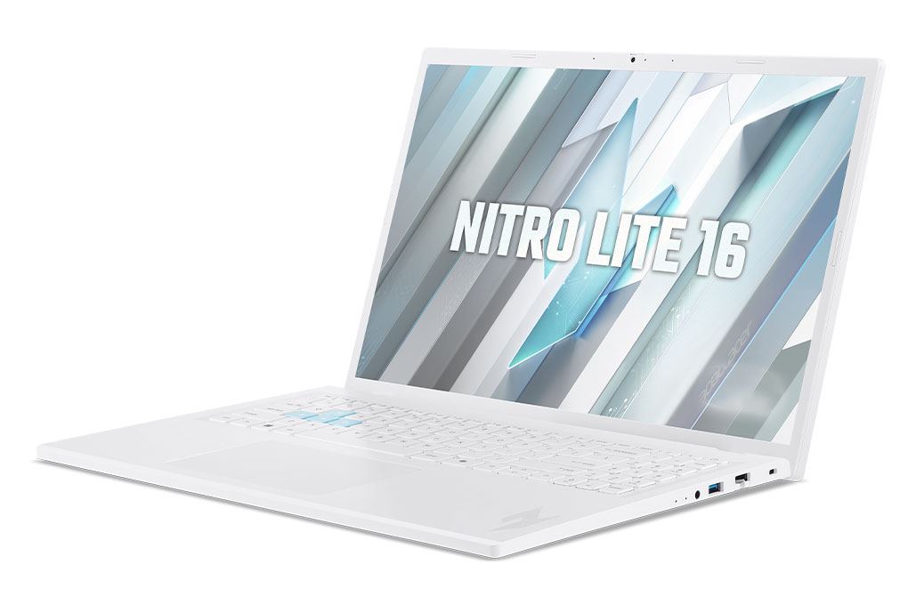 Laptop Acer Nitro Lite NL16-71G-71FN - NH.D5ASV.003 (i7 13620H, 16GB, 512GB, RTX 4050 6GB, FHD+ 180Hz, Win11) Màu Trắng