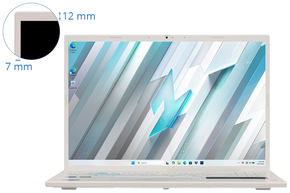 Laptop Acer Nitro Lite NL16-71G-71FN - NH.D5ASV.003 (i7 13620H, 16GB, 512GB, RTX 4050 6GB, FHD+ 180Hz, Win11) Màu Trắng