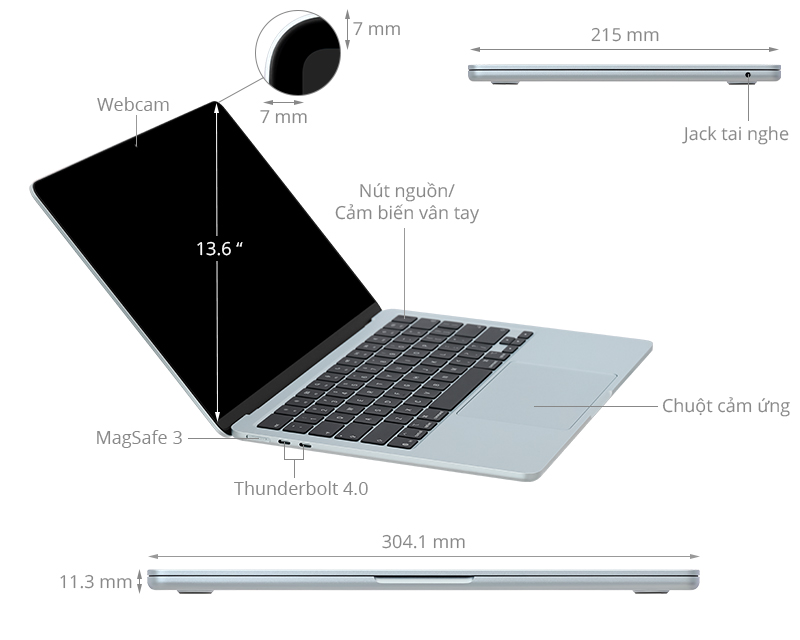 MacBook Air 13 inch M5 16GB/512GB