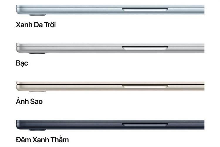 Laptop MacBook Air 13 inch M5 16GB/512GB/8GPU 30W Màu Xanh da trời nhạt