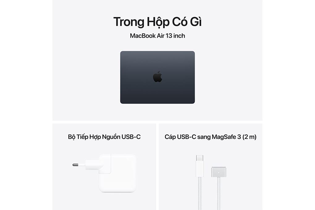 MacBook Air 13 inch M5 16GB/1TB/10GPU 35W Xanh đen - 9