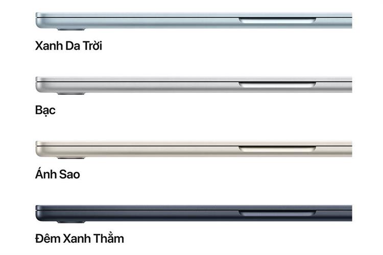 Laptop MacBook Air 15 inch M5 16GB/512GB Màu Vàng