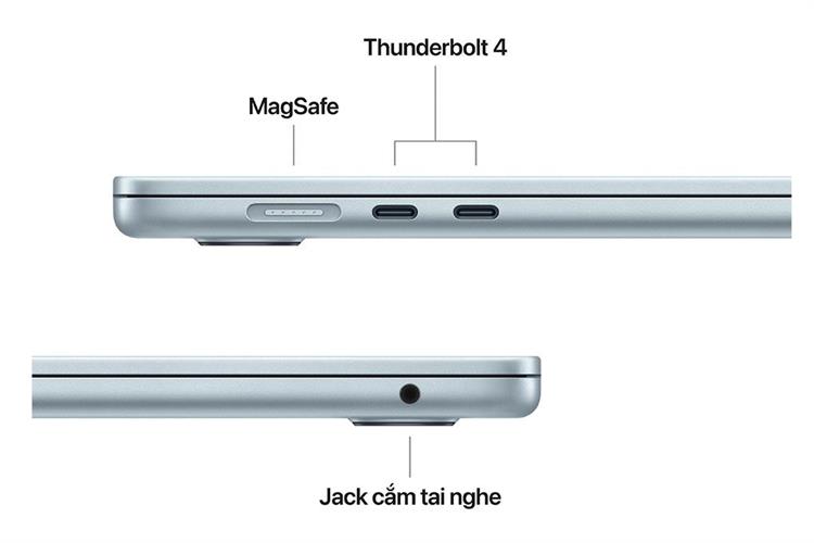 Laptop MacBook Air 15 inch M5 16GB/512GB Màu Xanh da trời nhạt