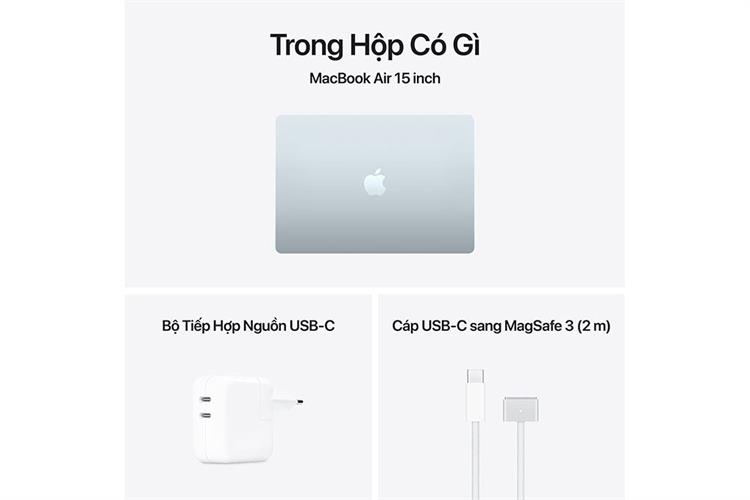 Laptop MacBook Air 15 inch M5 16GB/1TB Màu Xanh da trời nhạt