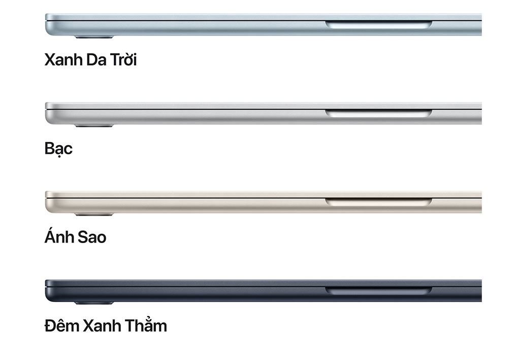 Laptop MacBook Air 15 inch M5 24GB/1TB 35W Màu Xanh đen