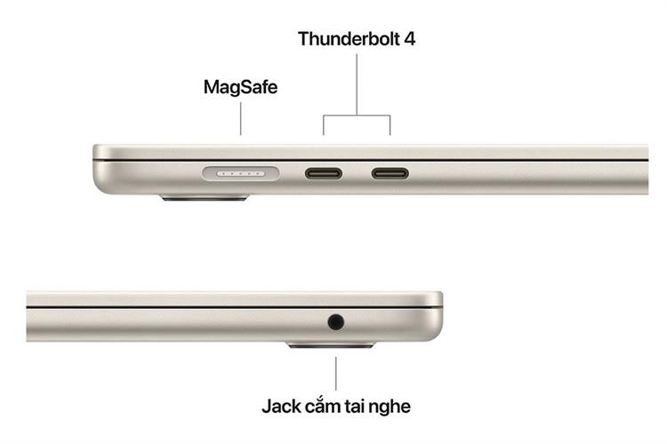 Laptop MacBook Air 15 inch M5 24GB/1TB Màu Vàng