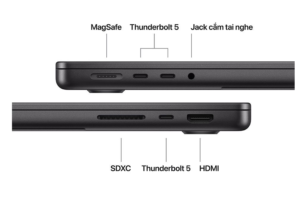 Laptop MacBook Pro 14 inch M5 Pro 24GB/2TB 70W Màu Đen