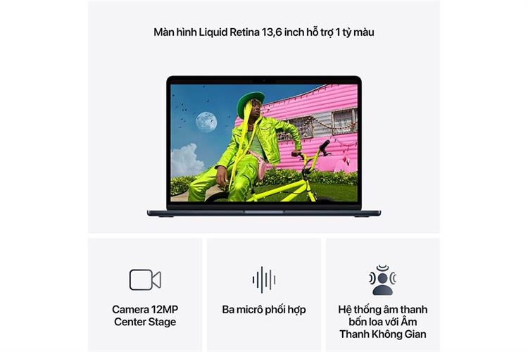 Laptop Macbook Air 13 inch M5 24GB/512GB Màu Xanh đen